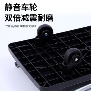 รถเข็นพับได้แบบพกพา ล้ออลูมิเนียมเงียบ สำหรับขนย้ายเครื่องมือในโรงรถ - Product Image 3