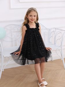 <span class=keywords><strong>Robe</strong></span> d'été pour filles à paillettes étoiles arc-en-ciel transparente à la mode - Product Image 6