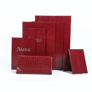 Menú de Bebidas Personalizado al por Mayor con Esquinas Interiores y Cubierta para Menú para Restaurante, Hotel, Bar, Club - Product Image 5