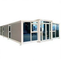 Maison modulaire portable en conteneur, maison préfabriquée en panneaux sandwich, mini-maison prête à être expédiée pour usage résidentiel