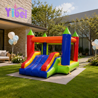 Château gonflable commercial coloré de 3 m x 3 m / 3 m x 4 m pour enfants, idéal pour les fêtes et la location