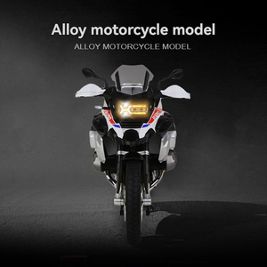HY Hot New Style <strong>Diecast</strong> <strong>1</strong>:<strong>6</strong> BWM GS1250 ADV <strong>Motorcycle</strong> with Key Electric <strong>Motorcycle</strong> Model Collectible Toy with Spray Function - Product Image 2