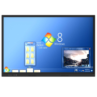 Pantalla multitáctil de 75 pulgadas para dedos, pantalla LCD inteligente para sala de reuniones, pizarra blanca inteligente interactiva digital electrónica