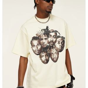 T-shirt Premium de Haute Qualité 100% Coton 210gsm, T-shirt Premium Surdimensionné, Impression Sérigraphique en Relief du Logo, T-shirt Uni pour Hommes - Product Image 4