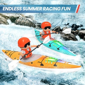 2.4GHz RC Kayak mô hình trẻ em điều khiển từ xa nước đua thuyền lái xe chế độ kép mái chèo kayak đồ chơi cho bồn tắm Hồ bơi hồ với đèn - Product Image 2