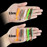 Paddle-Tail-Swimbait-Set: Gerippter Shad-Körper mit stark vibrierendem Schwanz – Weichplastikköder für Crappie, Barsch, Zander, Forelle, Fluss- und Bachfischen