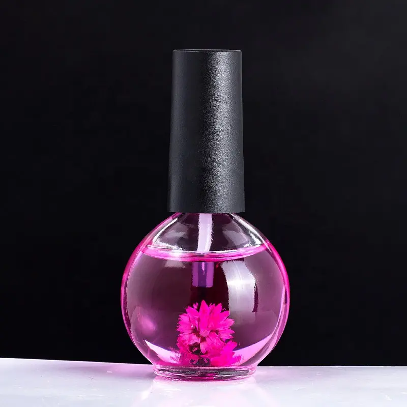 UV Gel Nail Art Polish Dry Flower Cuticle Oil Care Bottle 15ミリリットルCuticle OilとTransparent Bottle 6色Manicureキューティクルオイル