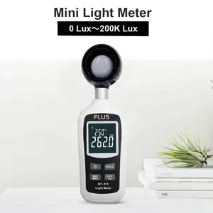 เครื่องวัดแสงจอแสดงผล LCD เครื่องวัดแสงพร้อมเครื่องมือวัดแสงแบ็คไลท์ luxmeter