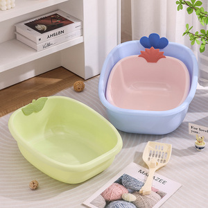 Bac à litière pour chat Harry Yaya, ouvert, carré, en PP, extra large, pour chats, accessoires pour animaux de compagnie, nettoyage, toilette - Product Image 1