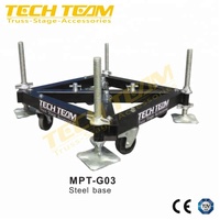 Tour de support au sol Techteam MPT-30 en alliage d'aluminium, capacité de charge 1000 kg, pour structures de toit en treillis et événements de concert
