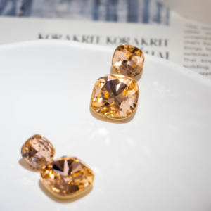 Fashion Blue Crystal Silver Plated Copper Alloy Bohemian Tassel France <b>Hook</b> Earrings Trendy Women Wedding Jewelry - Product Image 5