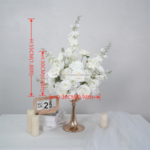 โรงงาน DKB ขายส่งพรมดอกไม้ประดิษฐ์สีขาวสำหรับงานแต่งงาน งานรับปริญญา งานฮาโลวีน เป็นมิตรกับสิ่งแวดล้อม - Product Image 2