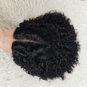 Letsfly 56$ Promotion 5x5 Closure Super Double Drawn Glueless <b>Pixie</b> Curly 100% Human Hair High Quality No Tangle No Shedding - Product Image 2