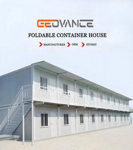 Geovance Steel Prefab Modular Flat Pack Container House para oficina, iglesia, uso doméstico, diseño ecológico - Product Image 4