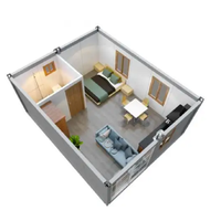 Maison préfabriquée Airbnb, Kit de cabane, Maison en A, Maison modulaire préfabriquée, Mini-maison mobile