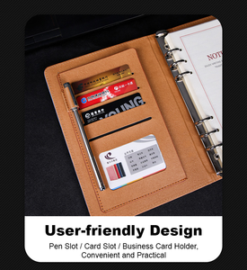 버서크 그레이 A5 노트북 레이저 각인 가능 가죽 하드커버 다이어리, 실 제본, 사무실, 학교, 비즈니스 및 기타 용도 - Product Image 3