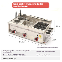 Équipement de cuisine commerciale pour restaurants et traiteurs, friteuse à gaz en acier inoxydable 24L à 3 bacs pour poulet et pommes de terre