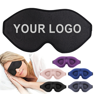 Masque de sommeil personnalisé en gros avec logo, masque oculaire 3D en mousse à mémoire de forme à pression zéro, masque de sommeil pour cadeau promotionnel d'entreprise - Product Image 1