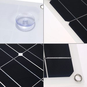 Chargeur solaire monocristallin semi-flexible Sunfield 20W 18V, efficacité >21,5%, cellule 125mmx125mm, panneau 440x280mm - Product Image 4
