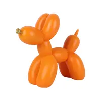 2022 arte all'ingrosso colori multipli palloncino cane decorazioni per la casa resina statua animale cani personalizzati figurine decorazione Desktop