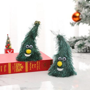 Décorations de Noël, sapin de Noël électrique musical et oscillant, bonnet du Père Noël, ornements de Noël lumineux et créatifs - Product Image 4