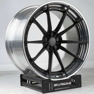 Jantes forgées en 3 parties Bku 5x120.65 pour <span class=keywords><strong>Chevrolet</strong></span> <span class=keywords><strong>Corvette</strong></span> C5 C6 <span class=keywords><strong>C7</strong></span> C8 E-Ray Z06 ZR1 18 19 20 21 pouces, jantes en alliage polies - Product Image 6