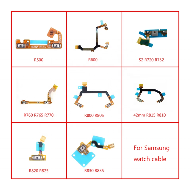 For Samsung Galaxy Watch S4 R800 R805 R810 R815 R820 R825 R830 R835 R720 R732 R760 R770 R500 R600 Power Button Return Flex Cable