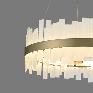 โคมไฟระย้าแก้วทรงกลม LED สำหรับวิลล่าร้านอาหาร - Product Image 5