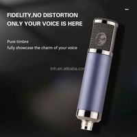 Équipement de studio d'enregistrement TNH CM-F22, microphone à condensateur avec support antichoc pour l'enregistrement de karaoké familial