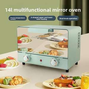<span class=keywords><strong>Four</strong></span> électrique domestique Hotsale 2025 14L, <span class=keywords><strong>four</strong></span> de cuisson de grande capacité avec porte miroir en verre, cadeau parfait pour les boulangers à la maison - Product Image 2