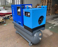 Petite machine de compresseur d'air à vis industrielle stationnaire silencieuse 4 en 1 à économie d'énergie 2.2KW-7.5KW