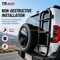Échelle de hayon CYS pour Land Cruiser FJ Cruiser 2026, échelle d'accès au toit de la porte arrière, en acier robuste avec matériel de montage