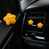 Ambientador de coche Lead Lucky Star para rejilla de ventilación, piedra de aromaterapia de yeso - Lindo accesorio de decoración para el interior del coche, regalo