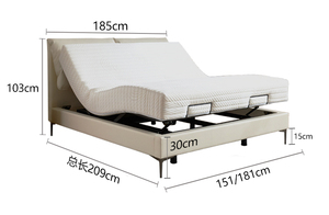 Lit intelligent motorisé entièrement automatique zéro gravité multifonctionnel avec cadre métallique luxueux et moderne pour hôtels et appartements IC10150 à levage assisté - Product Image 6