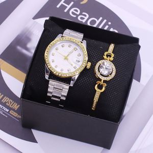 IStapromo <b>Gifts</b> Wholesale Couple Pair Watch <b>Set</b>, Men & <b>Women</b> Waterproof Quartz Wristwatch With Bracelet, Lover Watch <b>Gift</b> <b>Set</b> - Product Image 3