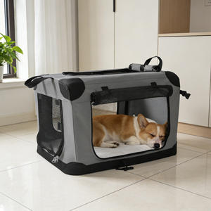 กรงสัตว์เลี้ยงแบบนุ่ม โครงเหล็ก ปิดด้วยซิป แข็งแรง ทนทาน กันน้ำ พับเก็บได้ พกพาสะดวก สำหรับสุนัขและแมว เหมาะสำหรับการตั้งแคมป์กลางแจ้ง - Product Image 1