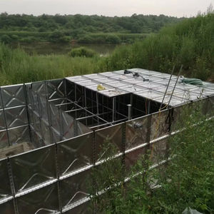 Panneau <span class=keywords><strong>de</strong></span> conteneurs <span class=keywords><strong>d</strong></span>'<span class=keywords><strong>eau</strong></span> <span class=keywords><strong>de</strong></span> <span class=keywords><strong>pluie</strong></span> souterrains modulaires en acier pressé Réservoir <span class=keywords><strong>de</strong></span> stockage <span class=keywords><strong>d</strong></span>'<span class=keywords><strong>eau</strong></span> souterraine galvanisé BDF GSC Prix - Product Image 2