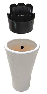 Bandeja de orquídeas negras de plástico PP de configuración rápida F324 para proyectos florales comerciales y minoristas de hoteles de orquídeas 7-9 - Product Image 1