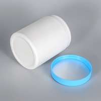 HDPE-Vorrats gläser mit Soft-Touch-Deckel 480cc 16OZ 800cc 26OZ BPA-freie Kunststoff behälter in Lebensmittel qualität Blau Pink