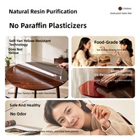 Nappe de table en PVC souple transparente écologique – Imperméable, résistante à l'huile, à la chaleur, facile à nettoyer, anti-rayures, personnalisable