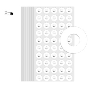 Papier autocollant vinyle imprimable brillant de qualité supérieure 8,5 x 11'' pour impression flexographique, jet d'encre ou laser, feuilles de décalcomanies imperméables - Product Image 6