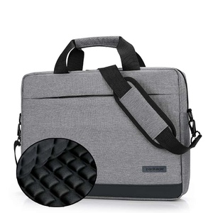 Maletín para Portátil, de Poliéster, con Correa de Hombro Acolchada, Estilo Ejecutivo, Color Gris, para Uso Escolar - Product Image 1