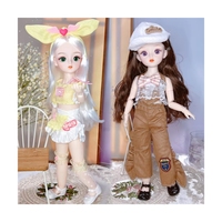 Muñecas BJD y Ropa, Articulaciones Móviles, 30 cm, 1/6, Ojos Simulados en 3D, Muñeca Articulada, Vestido DIY para Niñas, Regalo de Cumpleaños, Juguetes para Niños