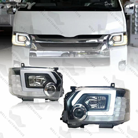 Phares de voiture robustes modifiés mise à niveau des feux diurnes led clignotants pour hiace 05-18