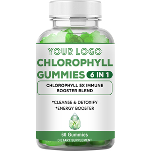 Gommes à la chlorophylle OEM désodorisant naturel 6-en-1 renforce l'immunité améliore la santé de la peau détoxification et nettoyage naturels - Product Image 1