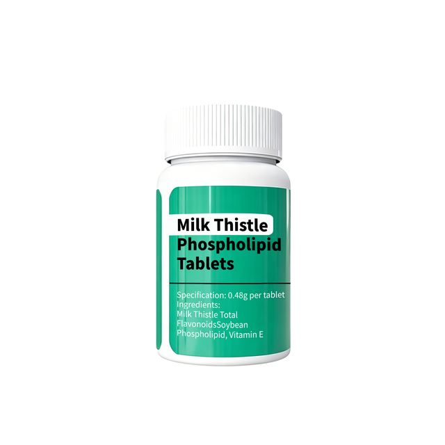OEM Private Label Milk Thistle Phospholipid Tablets 0.48g Total Flavonoids Vitamin E Compound Liver & Lipid Wellness Supplement