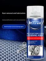 Astree - Desenredante de Tornillos, Eliminador de Óxido, Aceite Penetrante en Aerosol, Lubricante Antióxido Multifunción para Piezas Metálicas, 450 ml, OEM