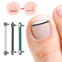 Attelle de Correction des Ongles en Acier Inoxydable 304, Bande Élastique Invisible Réutilisable pour Relever les Bords des Ongles, Soutien pour Ongles Incarnés