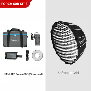 <span class=keywords><strong>60B</strong></span> <span class=keywords><strong>Nanlite</strong></span> <span class=keywords><strong>Forza</strong></span> ไฟ LED 60W แบบ <span class=keywords><strong>Bi</strong></span>-<span class=keywords><strong>Color</strong></span> 2700K-6500K แสงไฟแสงไฟแฟลชสำหรับสตูดิโอระดับมืออาชีพ - Product Image 4