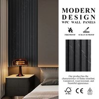 Panneau composite WPC moderne et écologique avec bambou pour la décoration murale des salles de bain et des hôpitaux